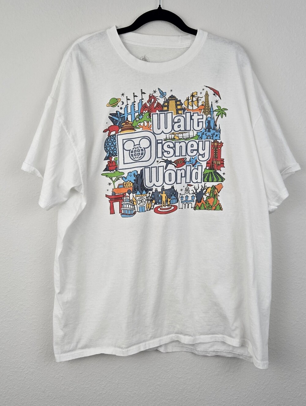 White Disney Parks Walt Disney World Attractions Opening Dates T-shirt